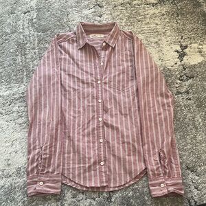 hollister button down polo long sleeve shirt